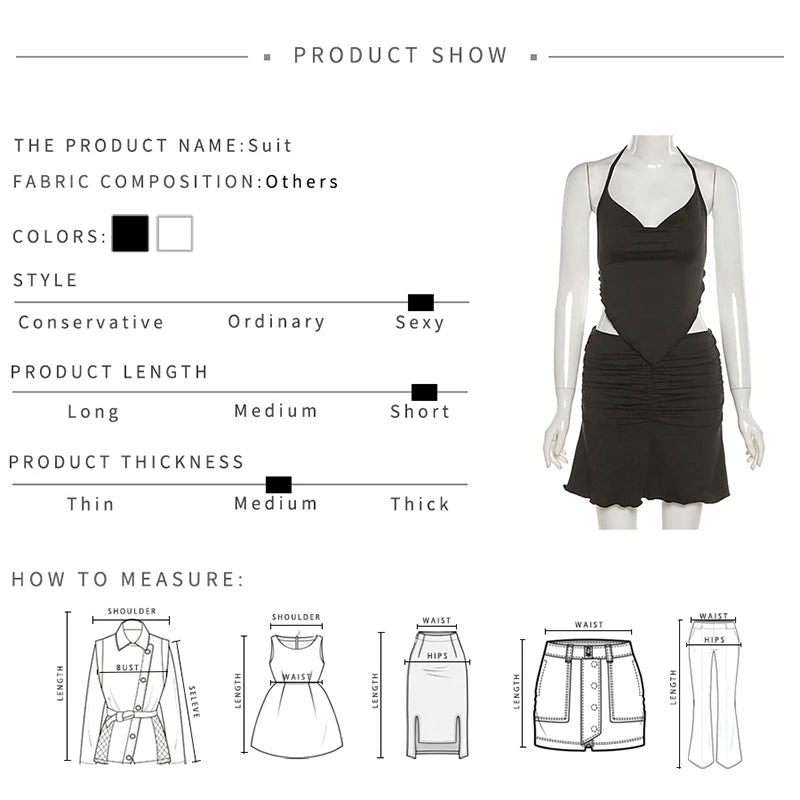Summer Casual Pleated Skirt Sets Women Sleeveless Camisole And High Waist Short Skirts Suit 90s Y2k Trendy Beach Two-Piece Set
