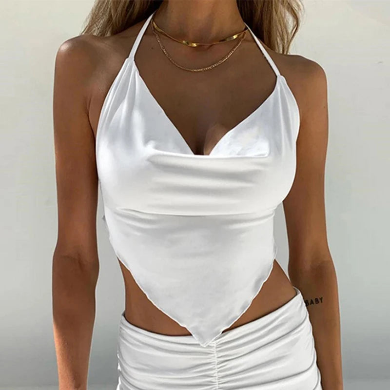 Summer Casual Pleated Skirt Sets Women Sleeveless Camisole And High Waist Short Skirts Suit 90s Y2k Trendy Beach Two-Piece Set