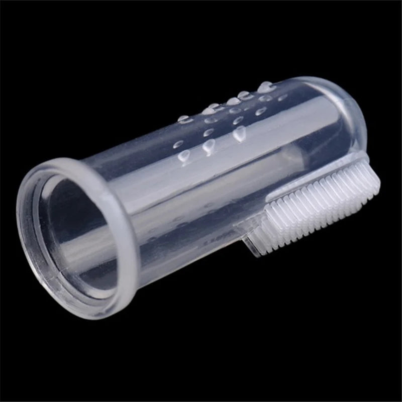 1PC Super Soft Pet Finger Dog Toothbrush  Teddy Dog Brush Bad Breath Tartar Teeth Tool Cat Cleaning Dog Supplies Accessories