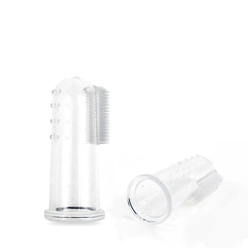 1PC Super Soft Pet Finger Dog Toothbrush  Teddy Dog Brush Bad Breath Tartar Teeth Tool Cat Cleaning Dog Supplies Accessories