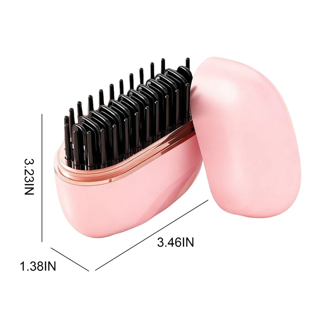 Electric Heating Straightener Portable Hair Straightener Brush Anti-Scald Shel Cordless Rechargeable Straightener For Women Men