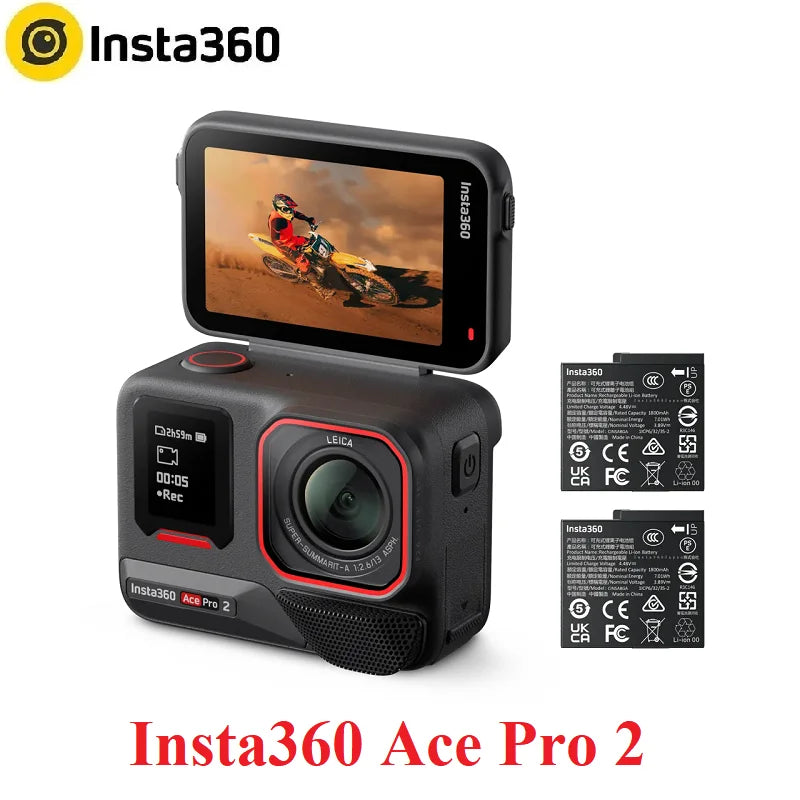 Insta360 X5\X4\X3\Ace Pro 2\GO 3S\Flow Pro\Flow 2 Pro Sport Camera Insta 360 X 5\ X 4\X 3 Action Camera