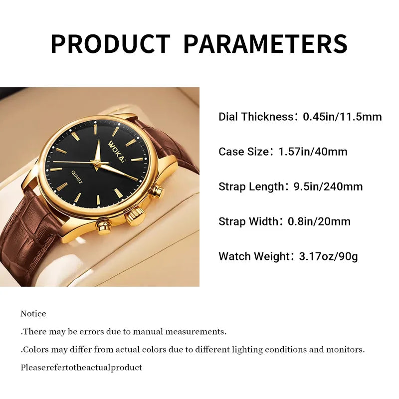 2024 Foreign Trade New Sentiment Watch Classic Retro Men and Women Belt Quartz Watch Wholesale Relogios Masculino Montre Homme