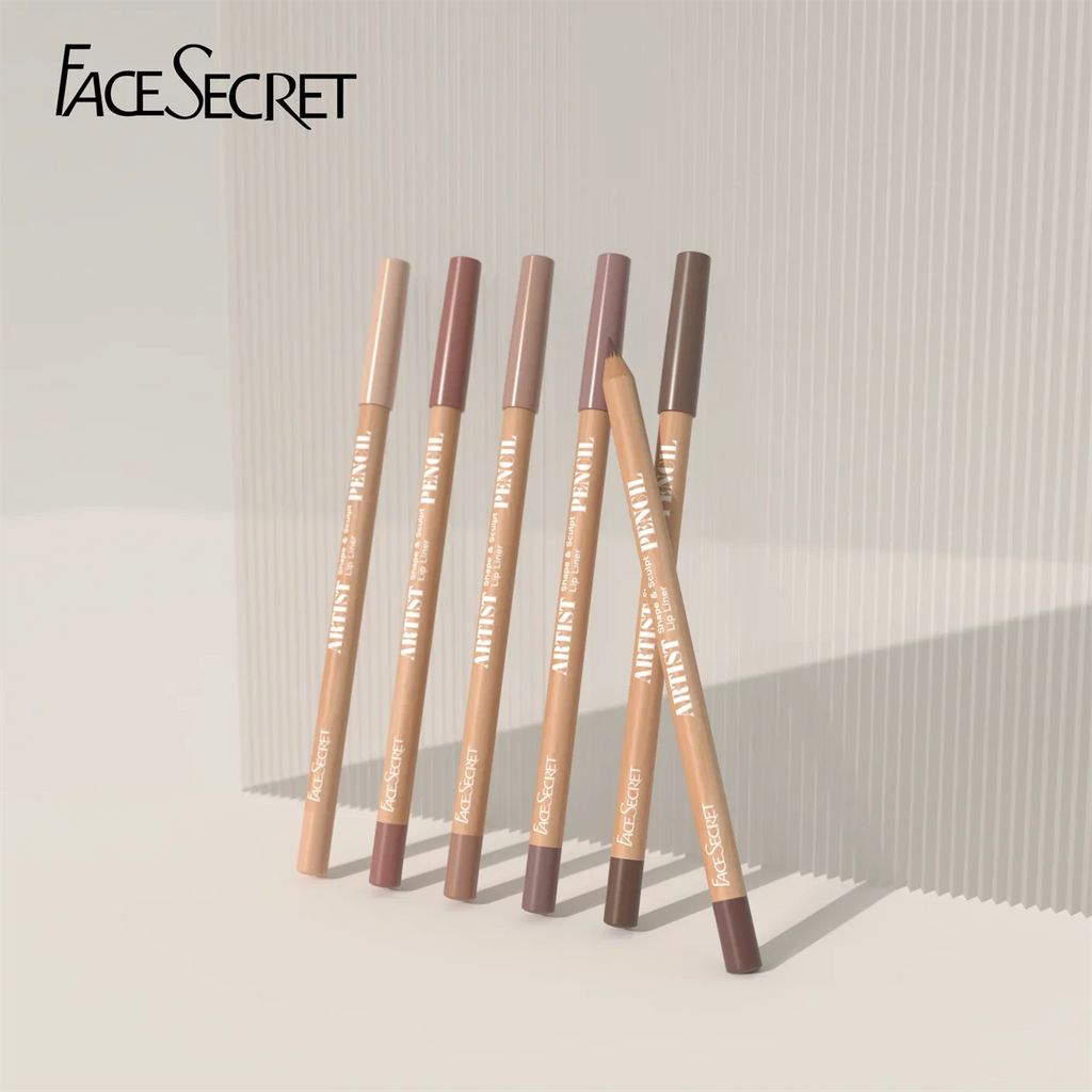 Face Secret 18 ColorLip Liner Pencil Weightless Precise With Super Soft Blendable Texture Matte Soft