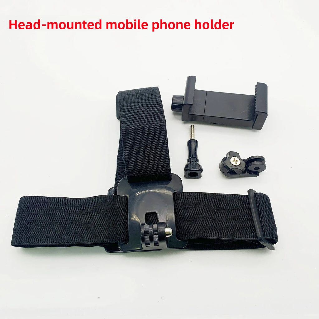 Comfortable Phone Head Strap Mount Adjustable Headband for Action Video Travel Vlog and Outdoor Adventure Recording