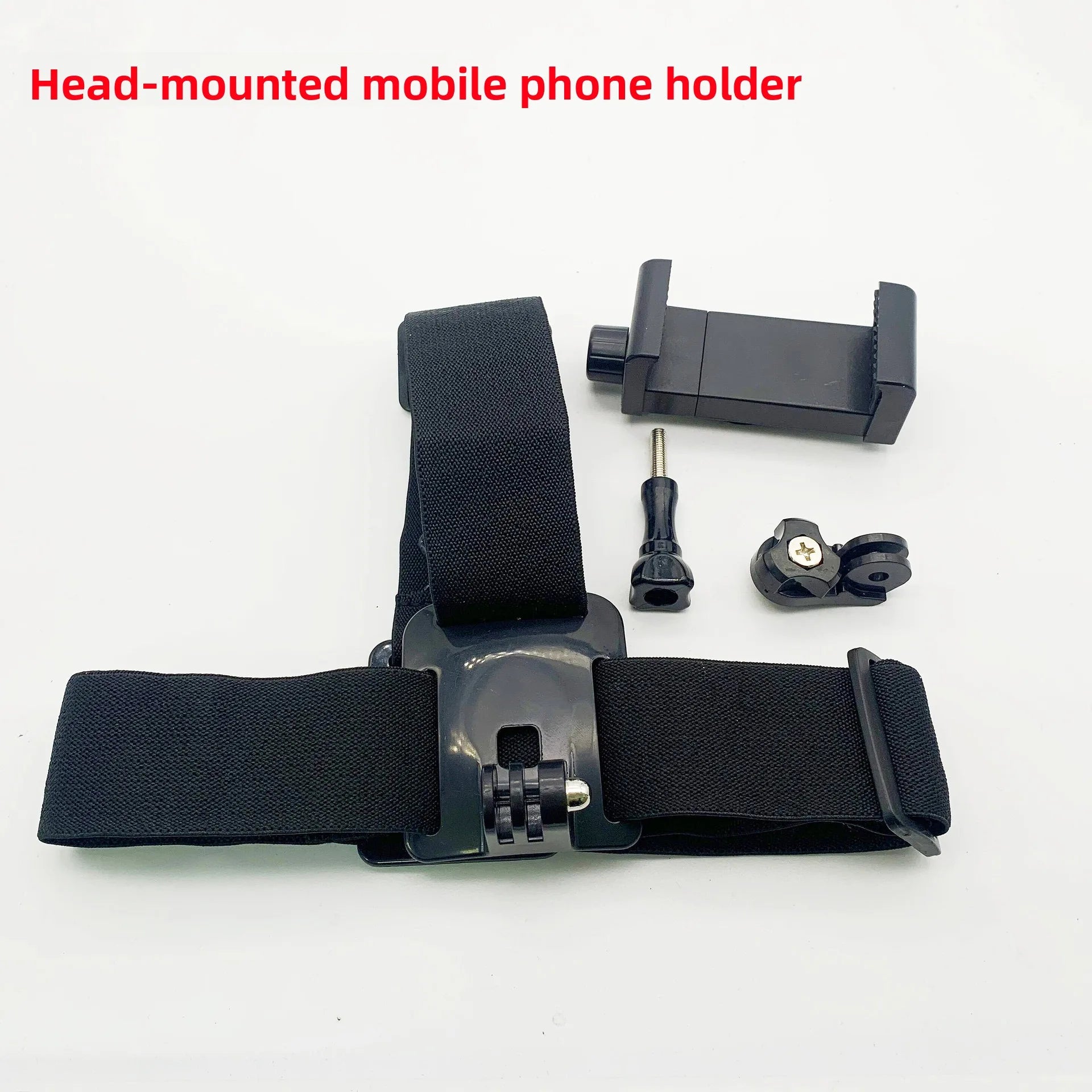 Comfortable Phone Head Strap Mount Adjustable Headband for Action Video Travel Vlog and Outdoor Adventure Recording