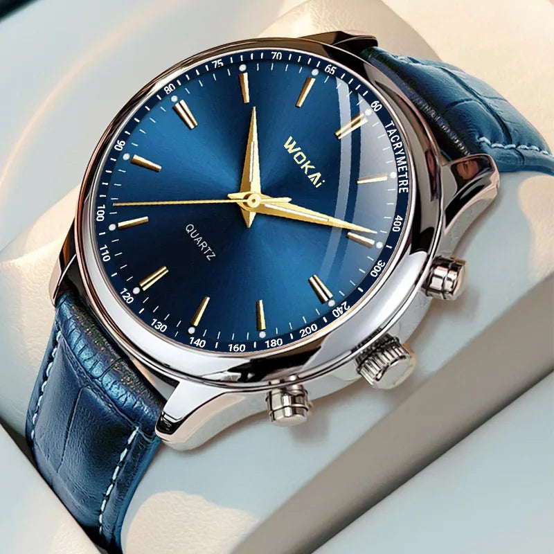 2024 Foreign Trade New Sentiment Watch Classic Retro Men and Women Belt Quartz Watch Wholesale Relogios Masculino Montre Homme