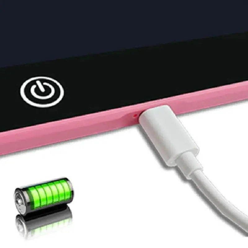 16inch/41cm Single Color USB Rechargeable LCD Writing Tablet, USB Charging, Educational Birthday and Christmas Gift