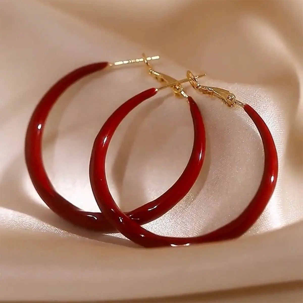 New Wine Red Velvet Rose Pearl Earrings for Women Vintage Red Rose Elegant High-end Studs Earrings Jewelry Accessories серьги