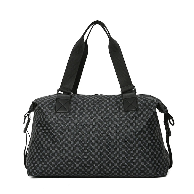 Neutral color rectangular travel handbag for men and women, suitable for short-term business trips, with multi-color design.