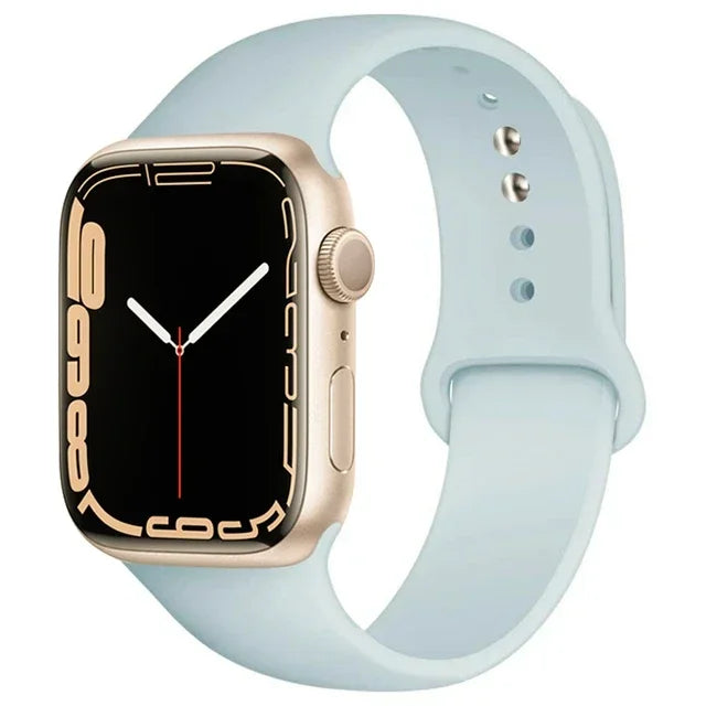 Silicone Band For Apple Watch strap 46mm 44mm 45mm 40mm 41mm 42-38mm 49mm sport bracelet iwatch series 11 10 9 8 7 6 5 SE Ultra3