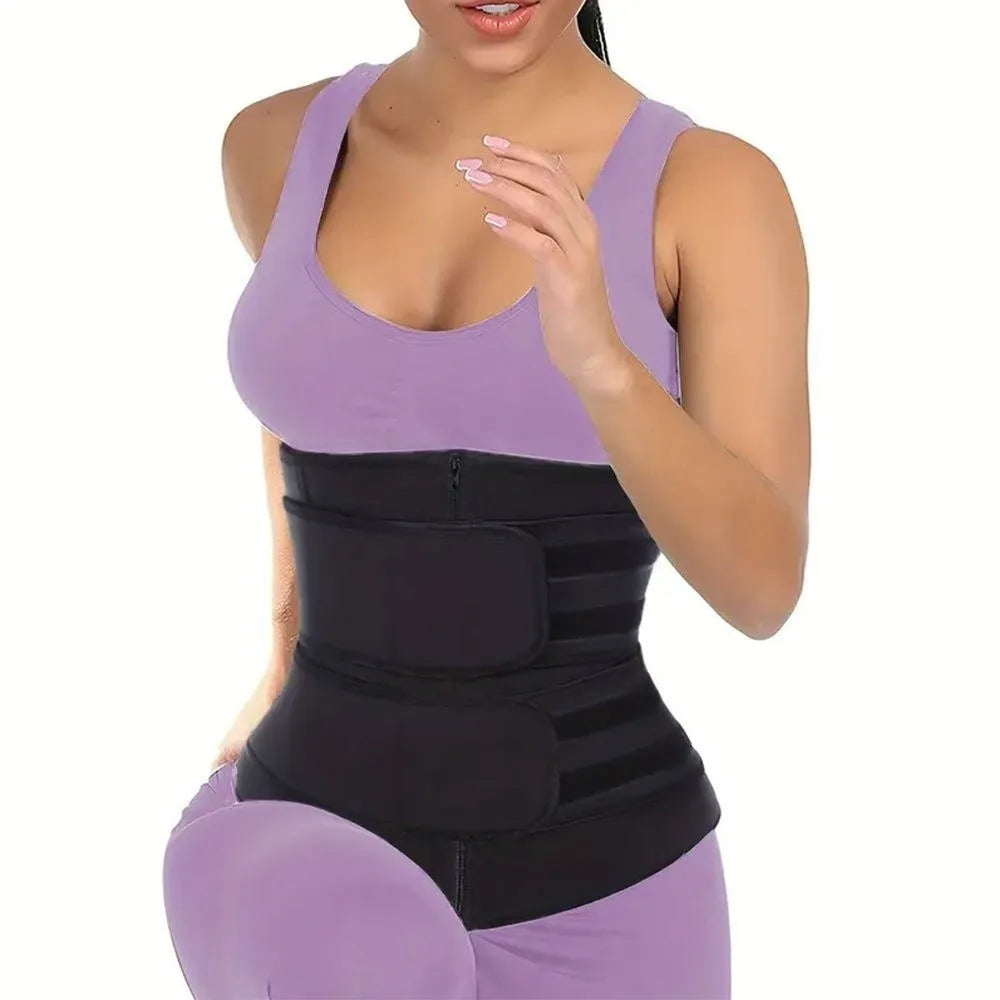 Cross-border Women's Waist Trainer Adjustable Zip-up Style Tummy Control Belt Enhanced Body Shaping Waist Support