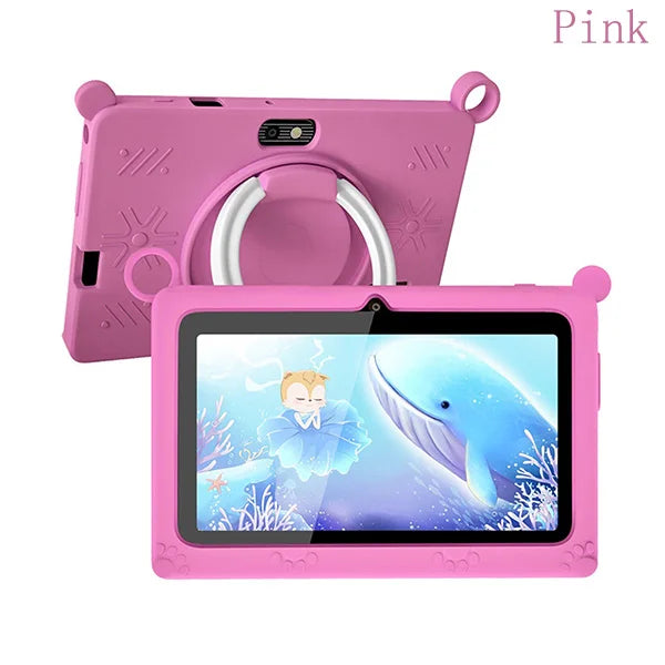 BDF Children's tablet New 7 Inch Google Learning Education Games Tablets Quad Core 4GB RAM 64GB ROM WiFi Bluetooth Dual Cameras