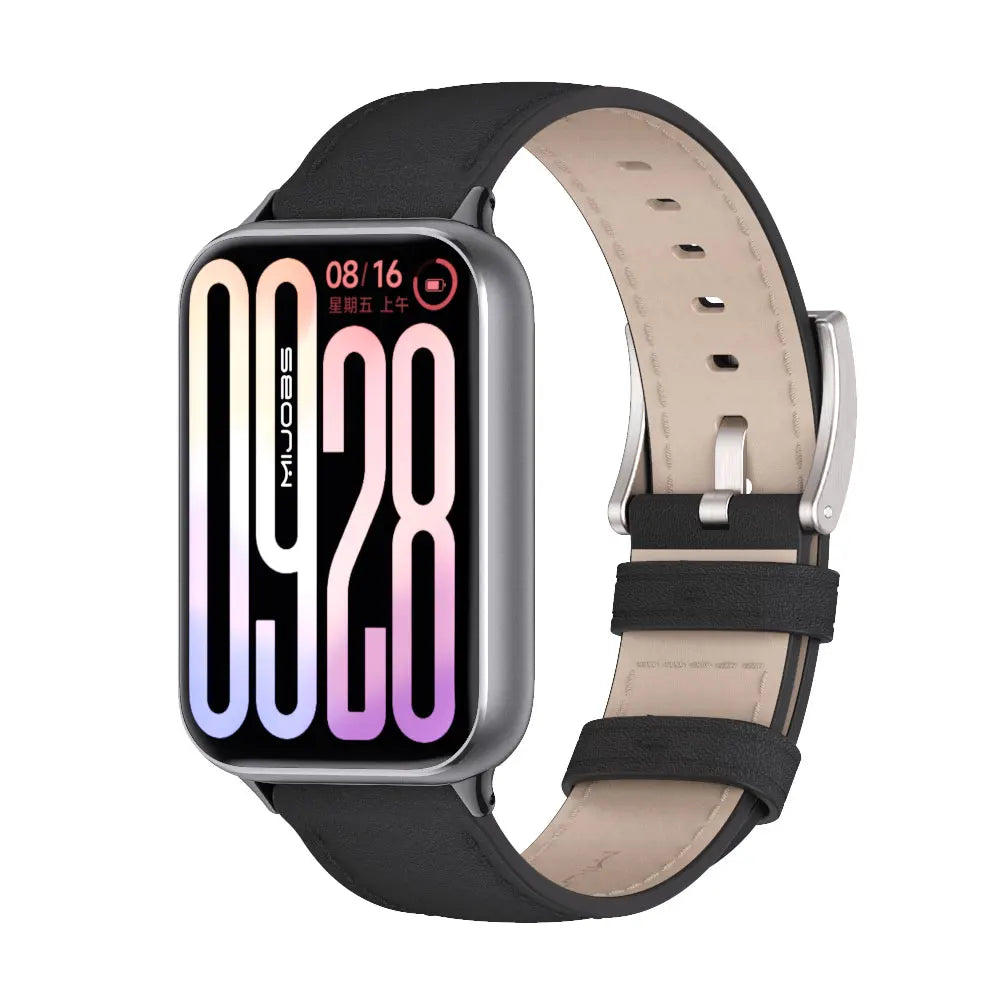 Strap For Mi Band 9 Pro Watchband For Mi Band 8 Pro Wristband Xiaomi Smart Band 9 Pro Bracelet Genuine Leather Accessories
