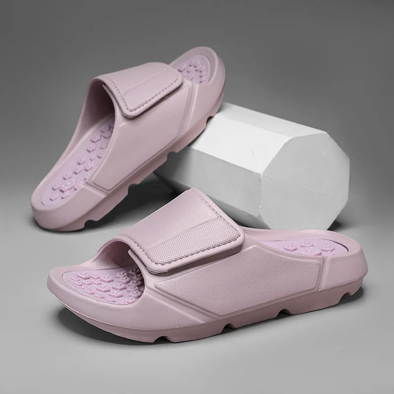 New Summer Men Massage Slippers Sides Indoor Outdoor Sandals Beach Casual Shoes Soft Sole Slides Men Flip-flops Men's Footwear