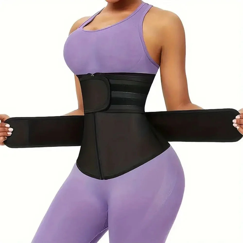 Cross-border Women's Waist Trainer Adjustable Zip-up Style Tummy Control Belt Enhanced Body Shaping Waist Support