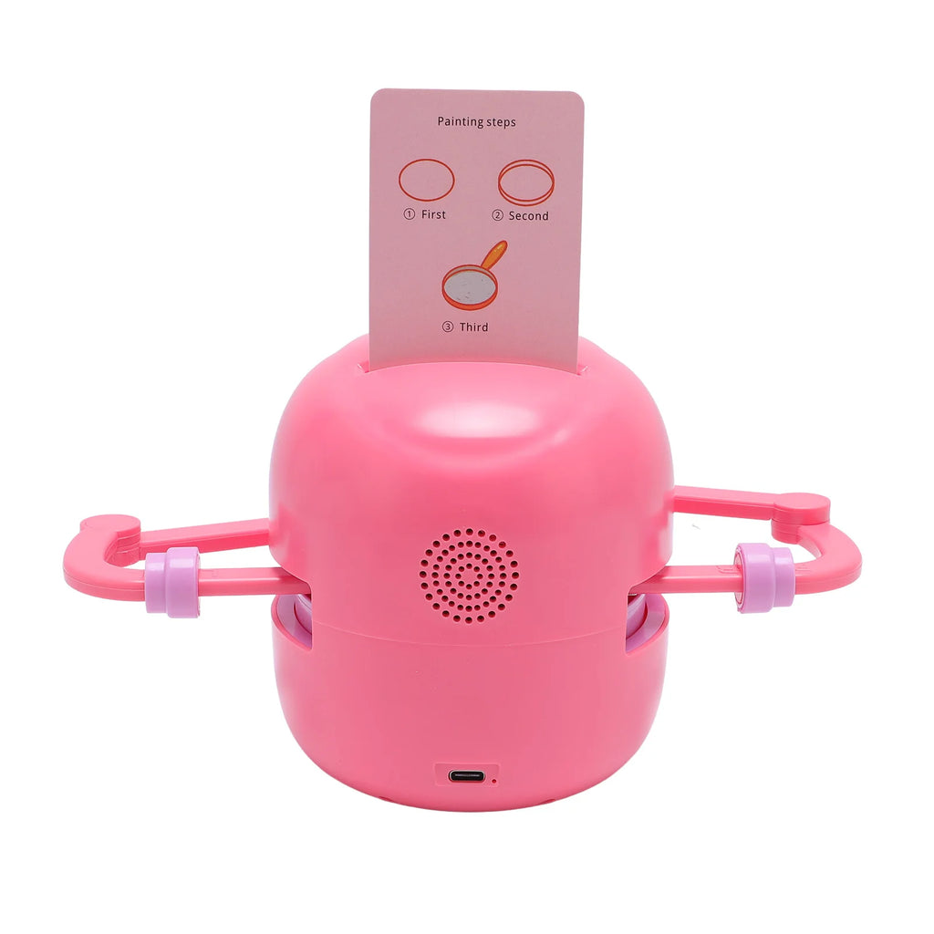 Smart Drawing Robot 2400mAh Smart Painting Robot Interactive Automatic Early Educational for Children