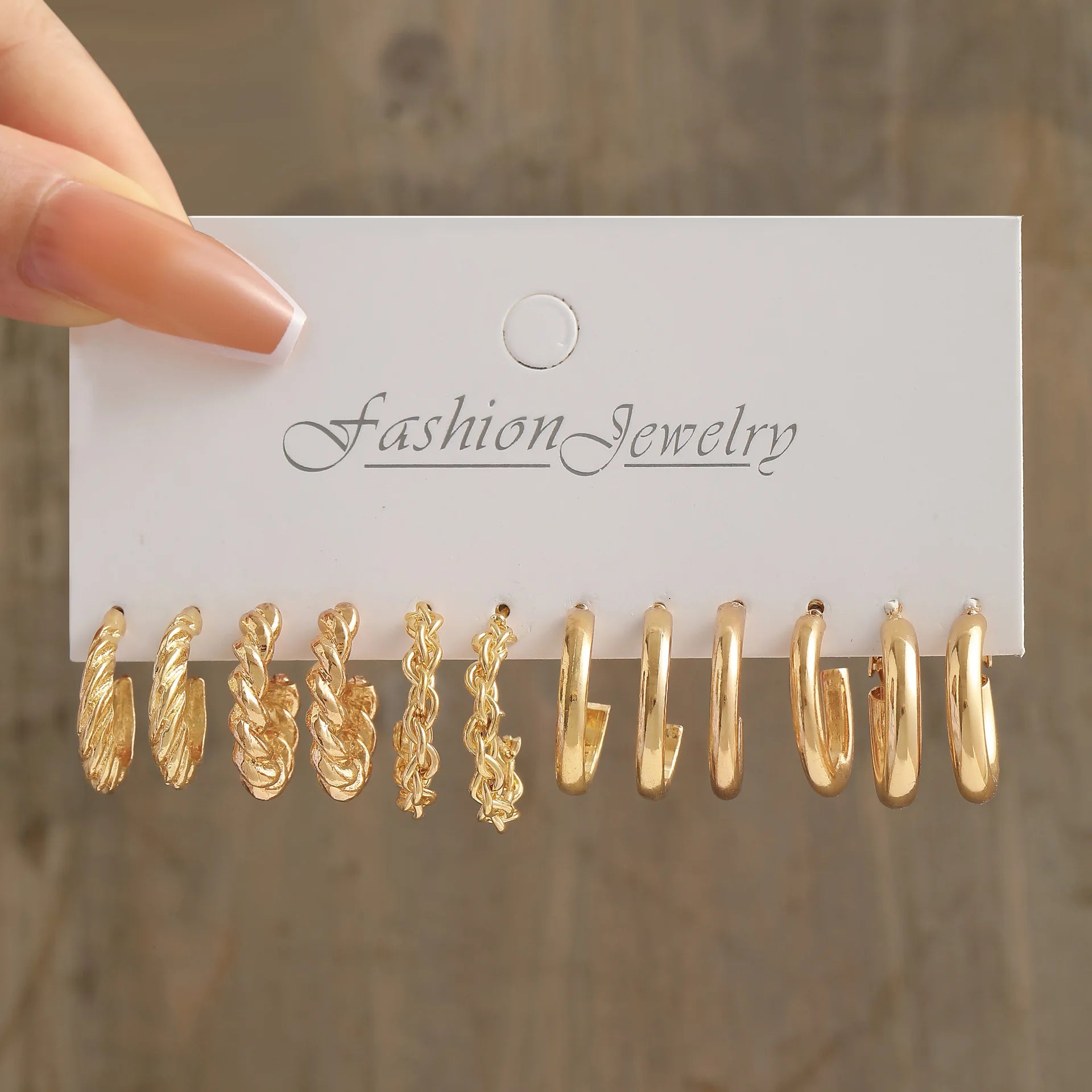 Gold Color Vintage Hoop Earrings Set for Women Boho Metal Circle Geometric Twist Pearl Dangle Earrings Trendy Jewelry Gifts 2023