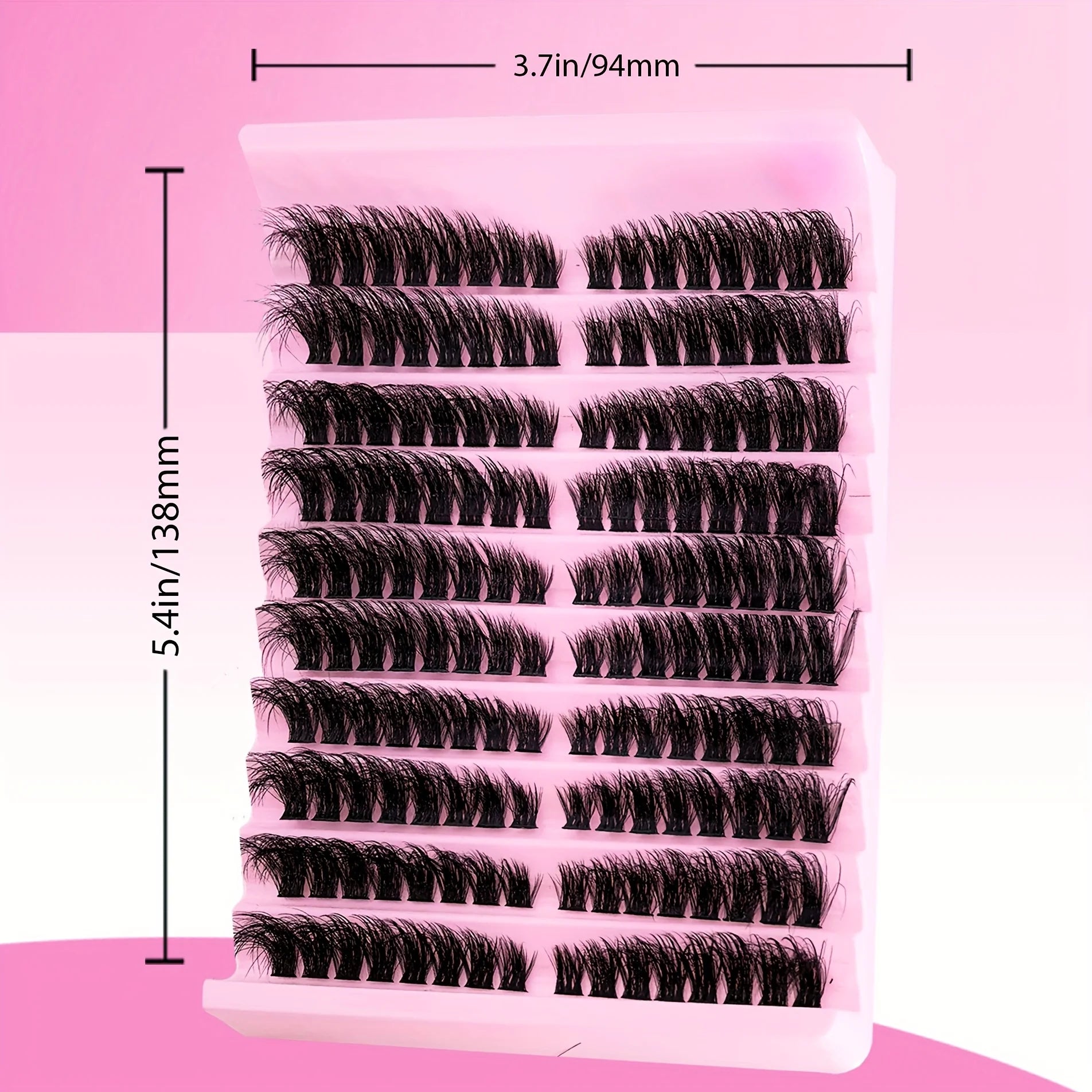 Natural Look D Curl Lash Clusters 120/160/200 PCS (9-16mm) DIY Eyelash Extensions Kit Mixed 40D T50 80D & 80D Cat Eye