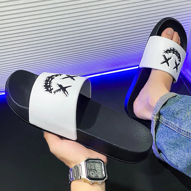 Summer Men's Slippers Shoes Man Soft Slides Non-slip Casual Indoor Outdoor EVA Sandals Beach Garden Fashion For youngster