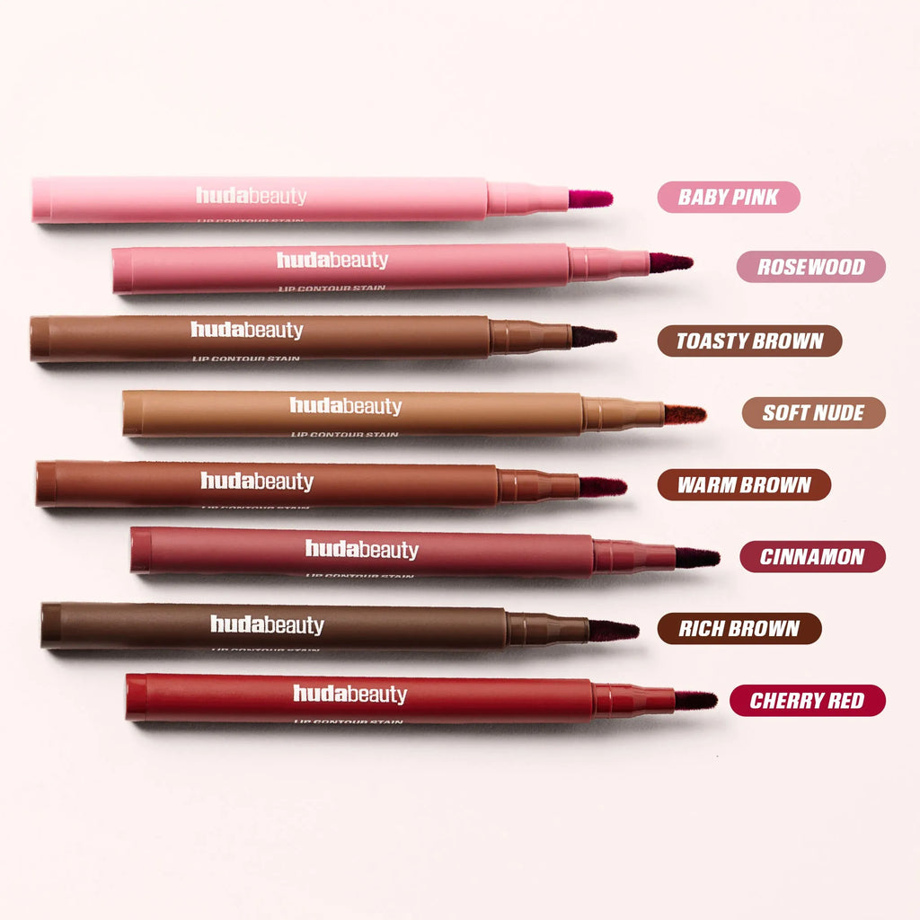 Huda Beauty Lip Contour Lip Stain Wear Matte Lipliner Pencil Tint Lipstick Long Lasting Non-stick Cup Moisturising Liner Makeup