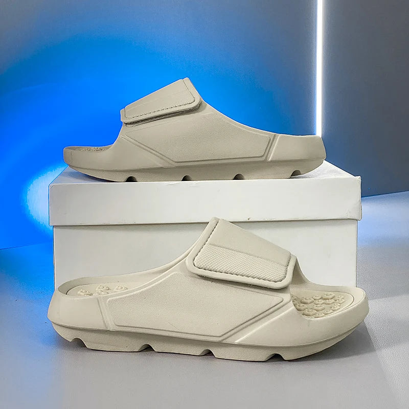 New Summer Men Massage Slippers Sides Indoor Outdoor Sandals Beach Casual Shoes Soft Sole Slides Men Flip-flops Men's Footwear