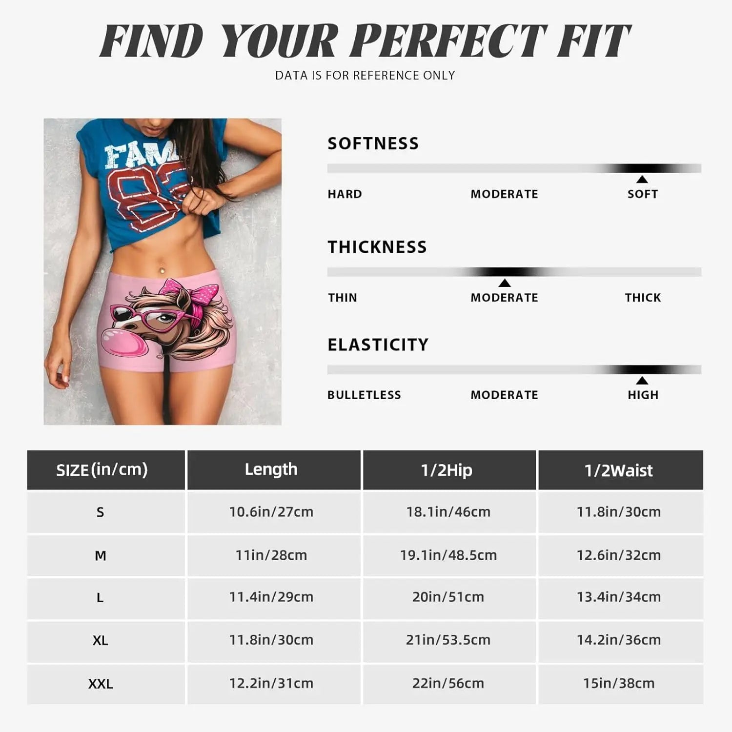 Pink Horse Workout Shorts for Women High Waist Yoga Shorts for Casual Biker Gym Just A Girl Who Loves Horse Underwear