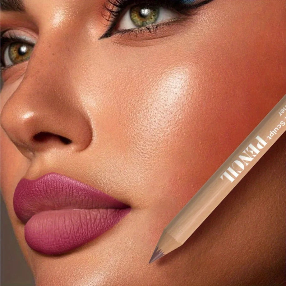 3Pcs Long-Lasting Velvet Lip Liner Matte Lipstick Waterproof  Perfect Gift for Valentine's Day, Lip Liner Set