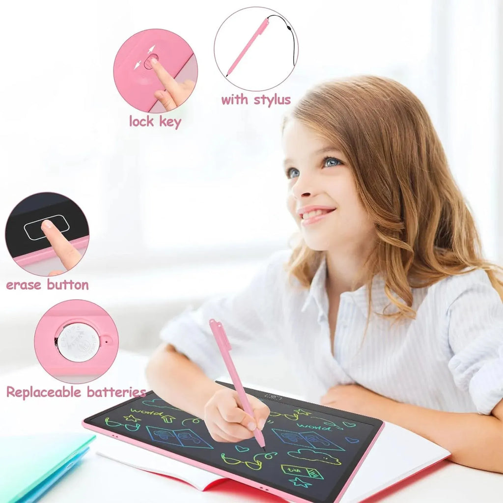 16inch/41cm Single Color USB Rechargeable LCD Writing Tablet, USB Charging, Educational Birthday and Christmas Gift
