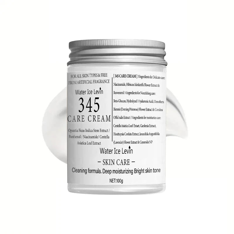 345 Series Skincare Combo PDRN Centella Face Cream & Eye Cream  Deep Moisture Brightening Soothing Repair Hydration Recovery Kit