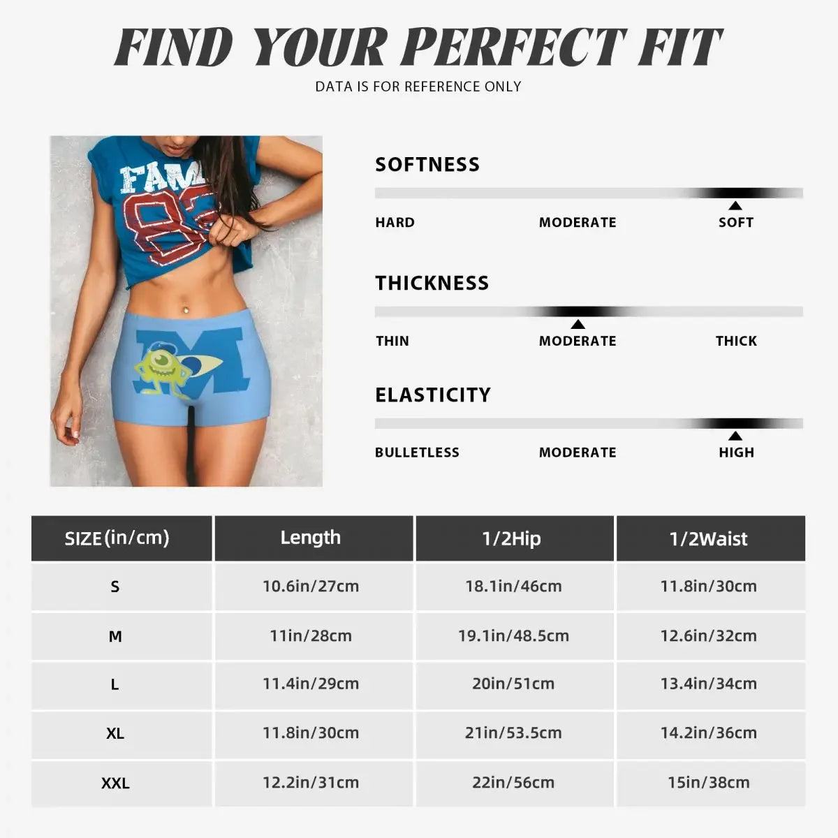 Custom Monsters University Mike M Logo Biker Running Gym Shorts for Women Athletic Workout Yoga Shorts