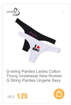Women Sexy Custom Printing G string Underwear Cotton Panties for Lady Thongs Lingerie Underpant
