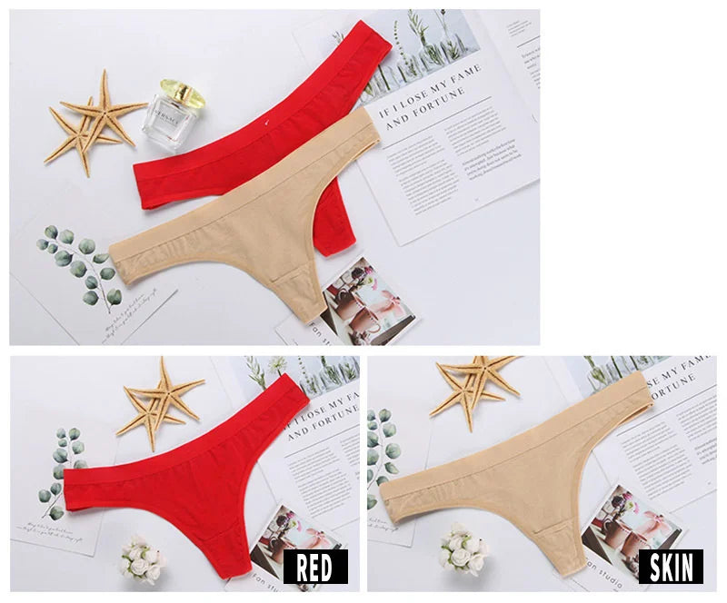 Women Sexy Custom Printing G string Underwear Cotton Panties for Lady Thongs Lingerie Underpant