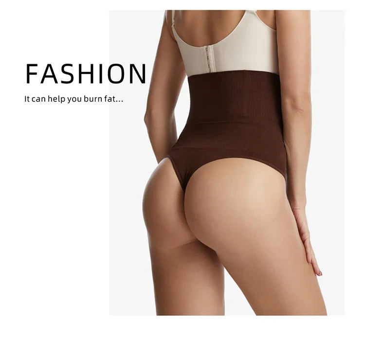 Women High Waist Body Recovery Slimming Underwear Tummy Control Panties Sexy Seamless Shapewear Thong Hip Lifting Corset