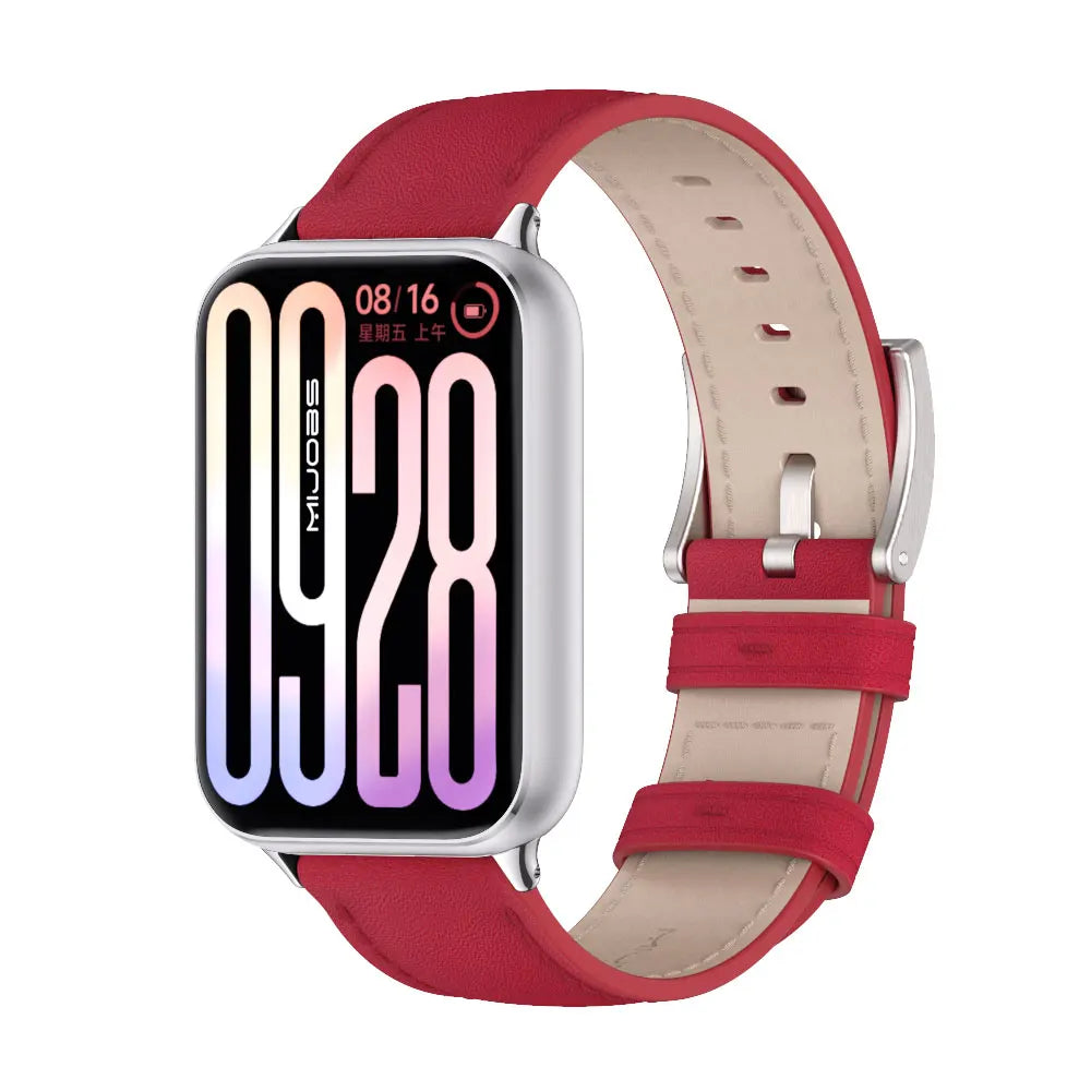 Strap For Mi Band 9 Pro Watchband For Mi Band 8 Pro Wristband Xiaomi Smart Band 9 Pro Bracelet Genuine Leather Accessories