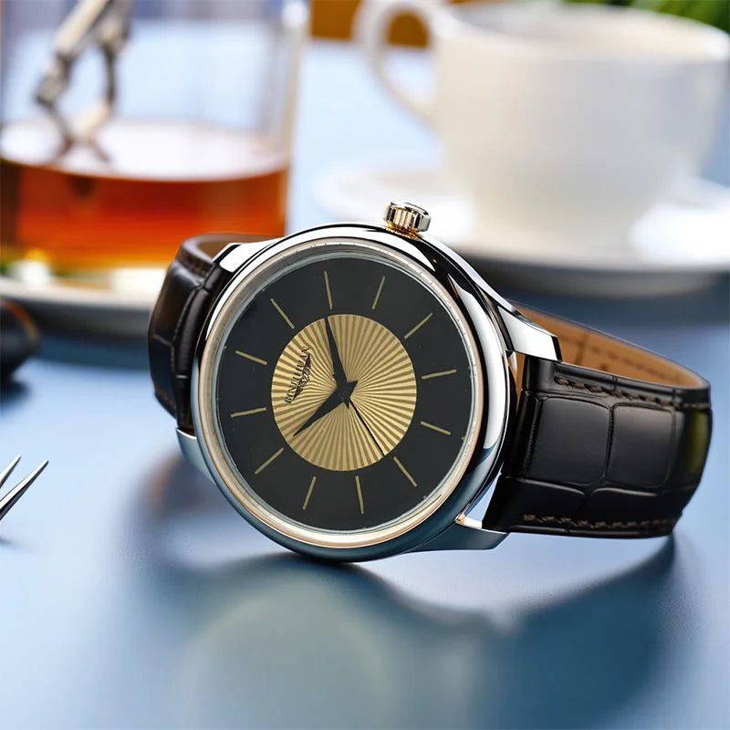 Top Brand Man Wristwatch Luxury Business Waterproof Men Watch For Men Quartz Clock Leather Men's Watches reloj Handsome 2025 New