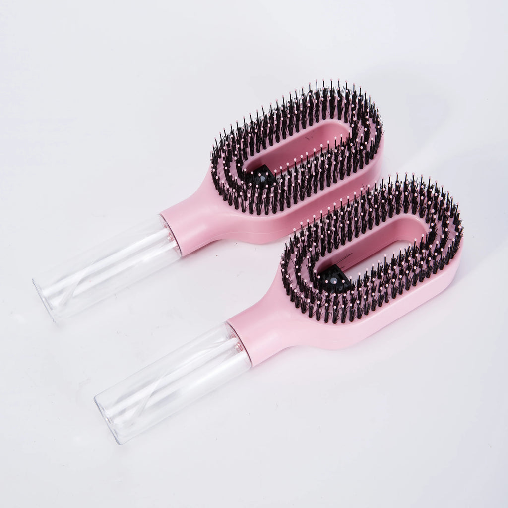 WANMEI 2-in-1 Multi-functional Spray Bottle Comb,Christmas Gift,wet Dry Scalp Massage Bristle Comb,Salon Fluffy Modeling Comb