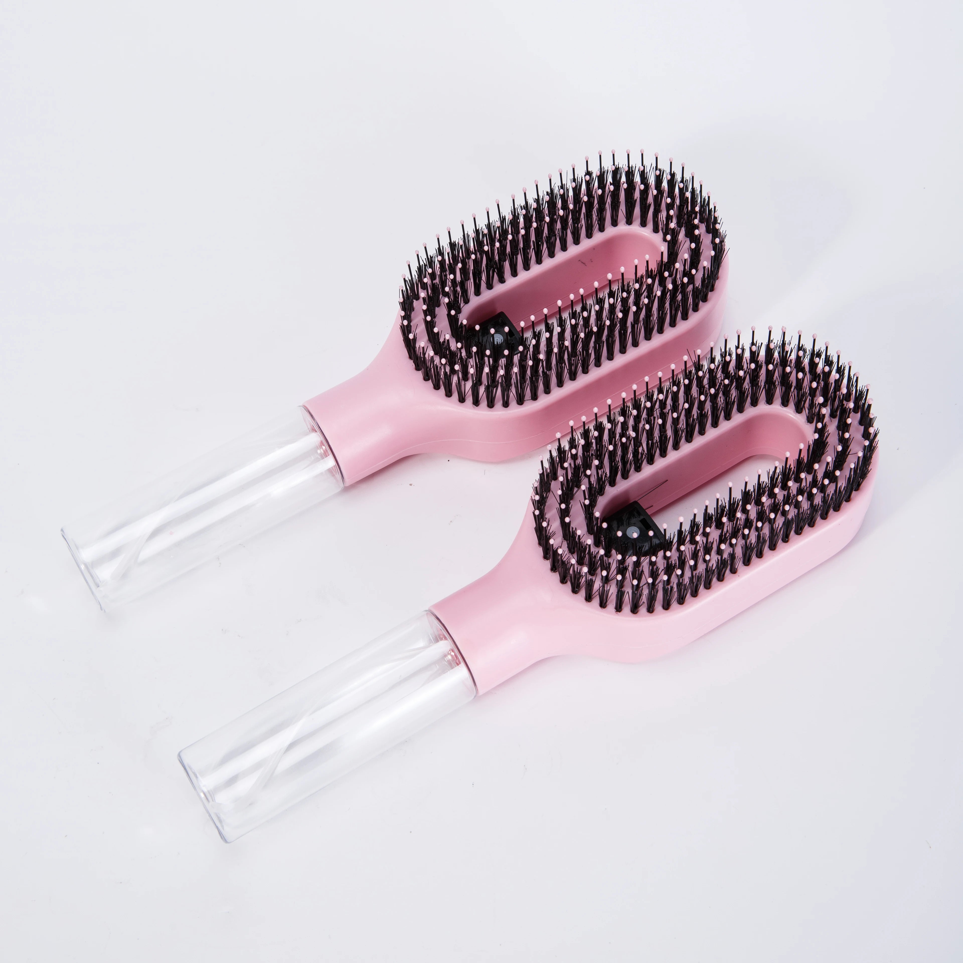 WANMEI 2-in-1 Multi-functional Spray Bottle Comb,Christmas Gift,wet Dry Scalp Massage Bristle Comb,Salon Fluffy Modeling Comb