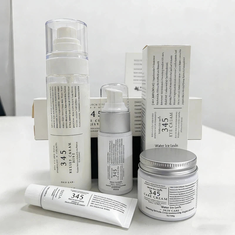 345 Series Skincare Combo PDRN Centella Face Cream & Eye Cream  Deep Moisture Brightening Soothing Repair Hydration Recovery Kit