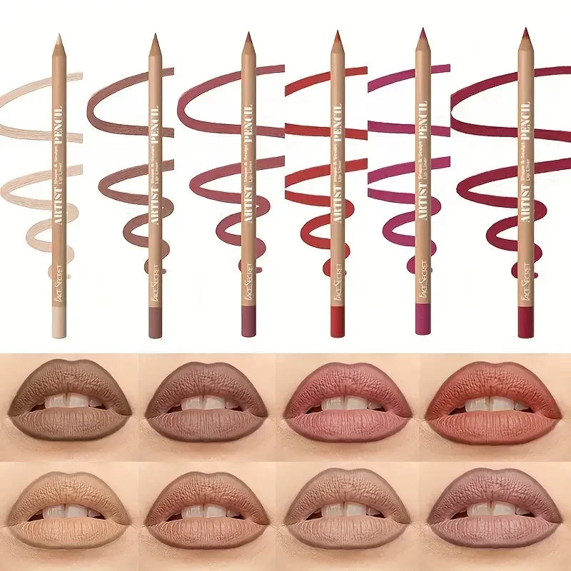 Face Secret 18 ColorLip Liner Pencil Weightless Precise With Super Soft Blendable Texture Matte Soft