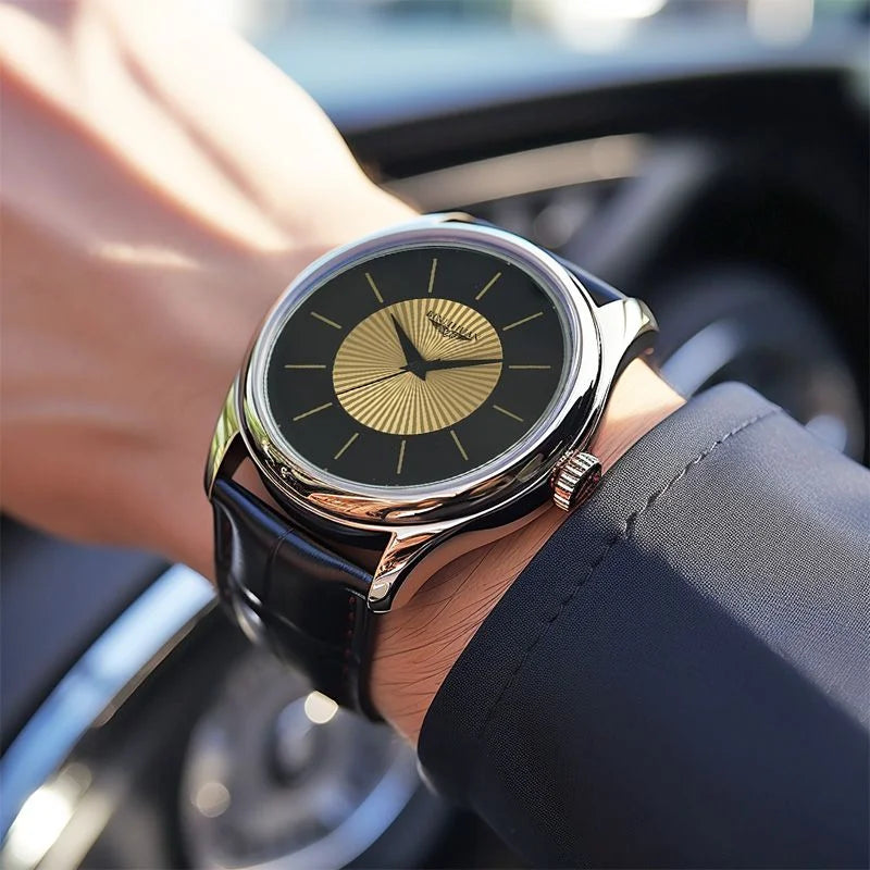 Top Brand Man Wristwatch Luxury Business Waterproof Men Watch For Men Quartz Clock Leather Men's Watches reloj Handsome 2025 New