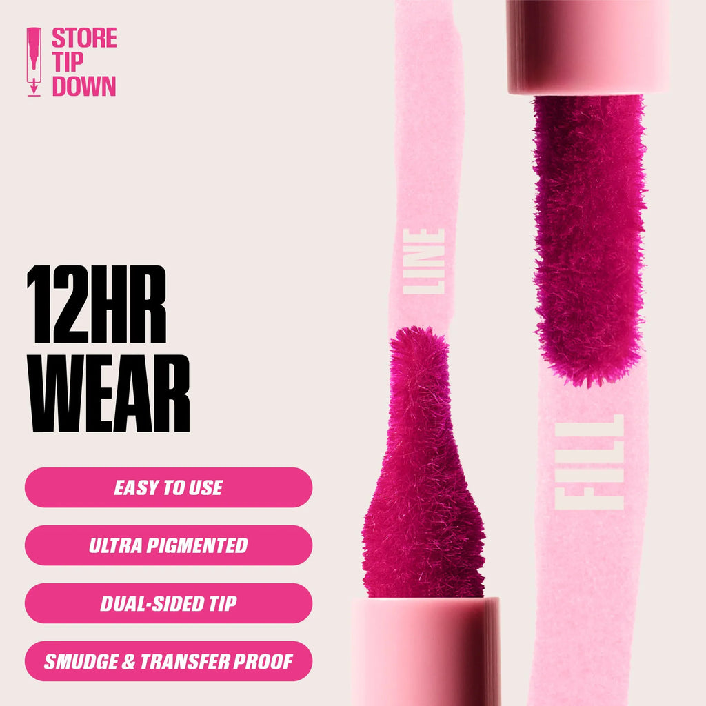 Huda Beauty Lip Contour Lip Stain Wear Matte Lipliner Pencil Tint Lipstick Long Lasting Non-stick Cup Moisturising Liner Makeup