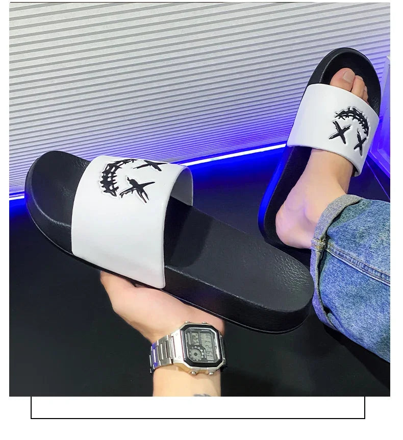 Men's Shoes Man Home Plips Plops Soft Slides Non-slip Slippers Indoor Outdoor EVA  Sandals Beach Garden Sandals Big Size 47 48