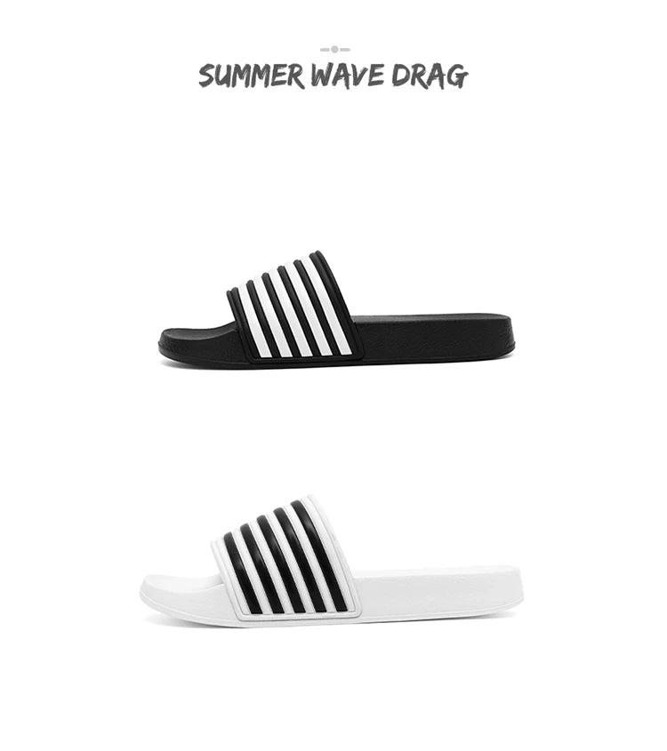 Men's Slides Sandals EVA Foam Comfortable Non-Slip Women's Massage Slippers for Beach Pool House Indoor Outdoor Shower