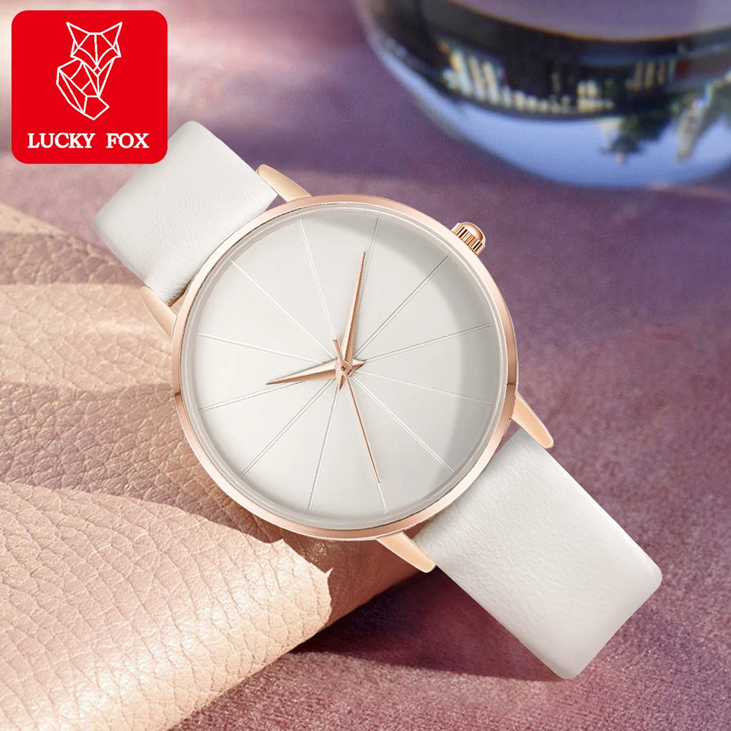 Luxury Fashion Watch Women Leather Watch Ladies Simple Quartz Bracelet Wrist Watch Women's Clock