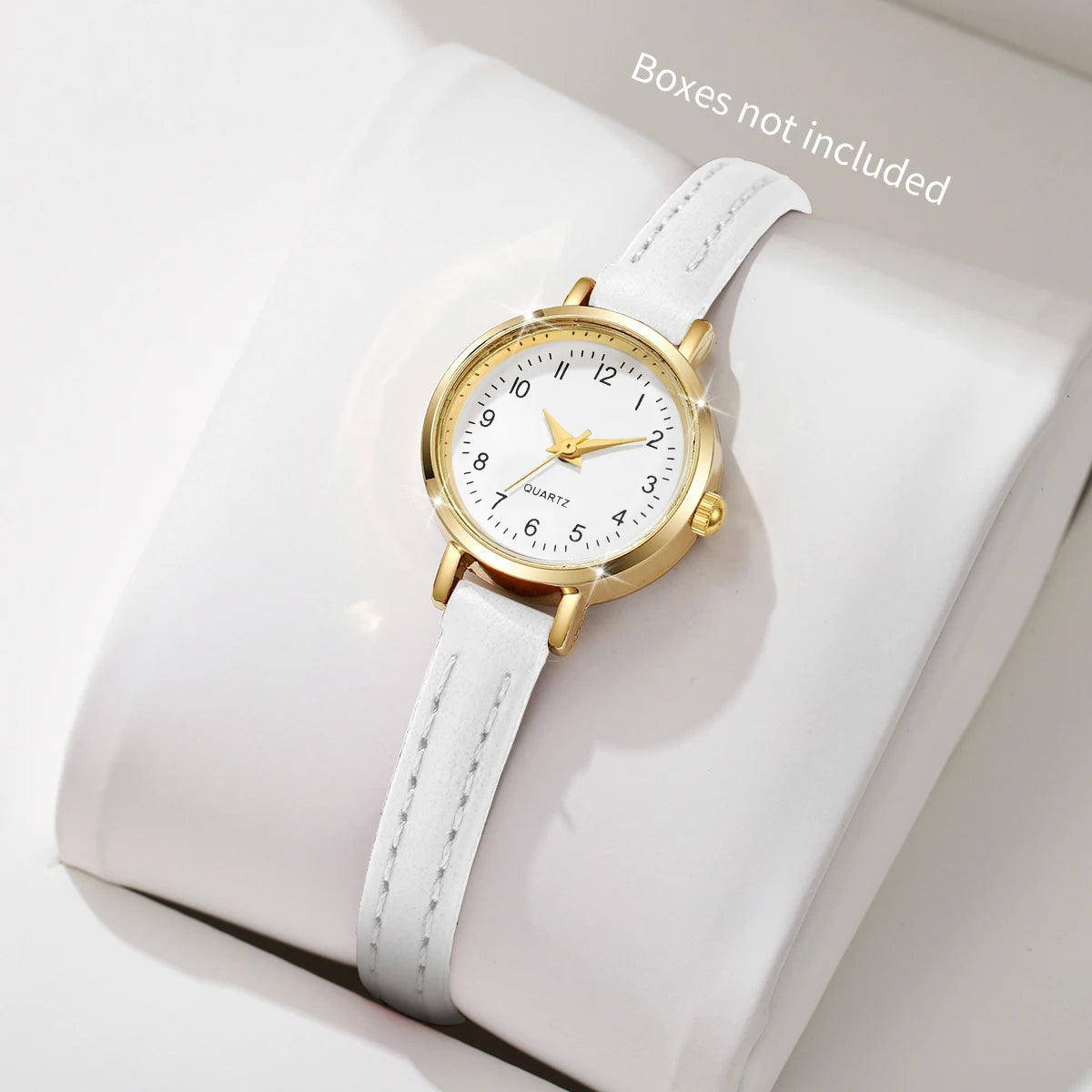 Fashion  Small Dial Women's Quartz Watch Ladies Leather Strap Wrist Watches Reloj Mujer（Without Box）