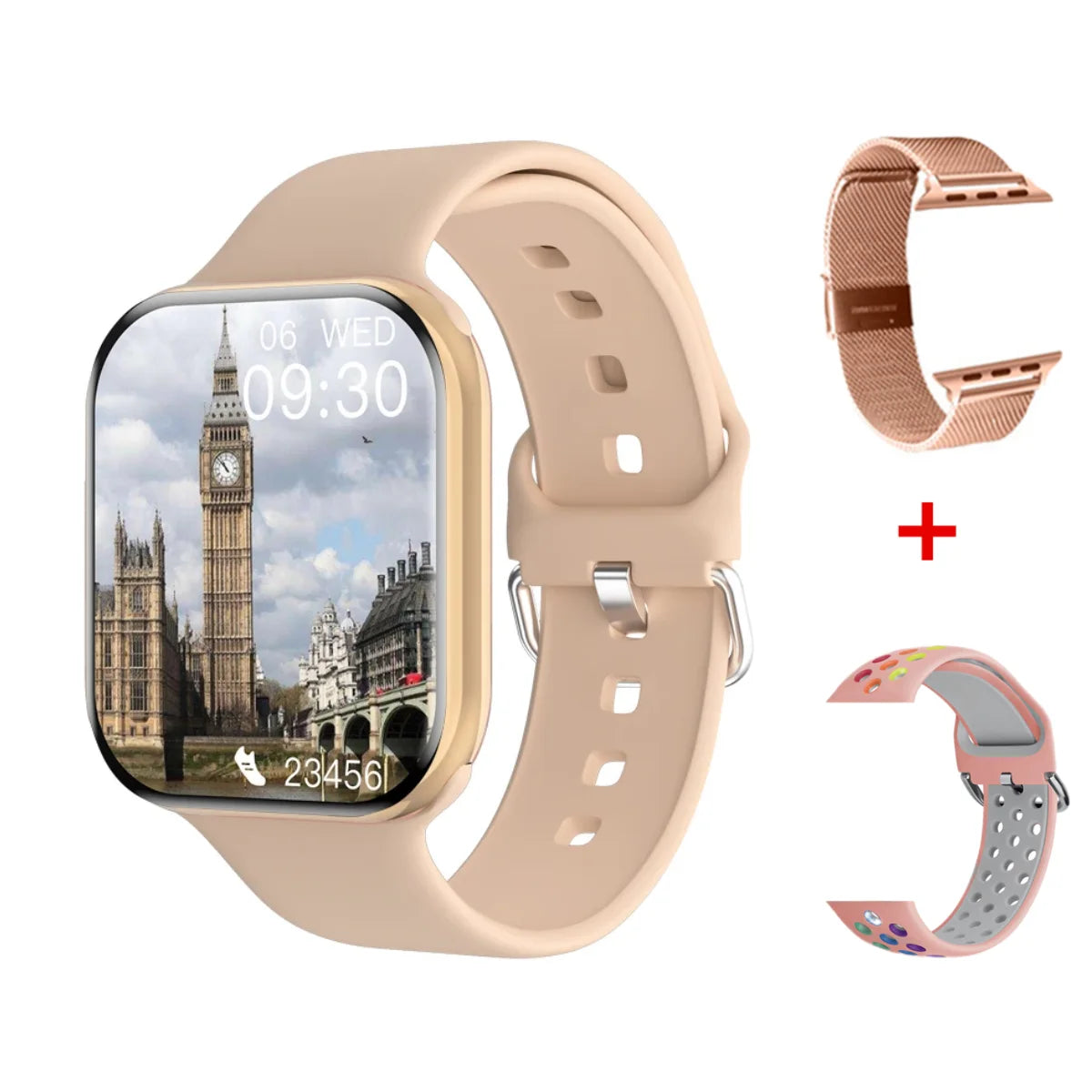 2026 New For Apple GPS Watch X 10 Smart Watch Men HD AMOLED Memory Music 3D Surround Bluetooth Call Waterproof Smartwatch Woman