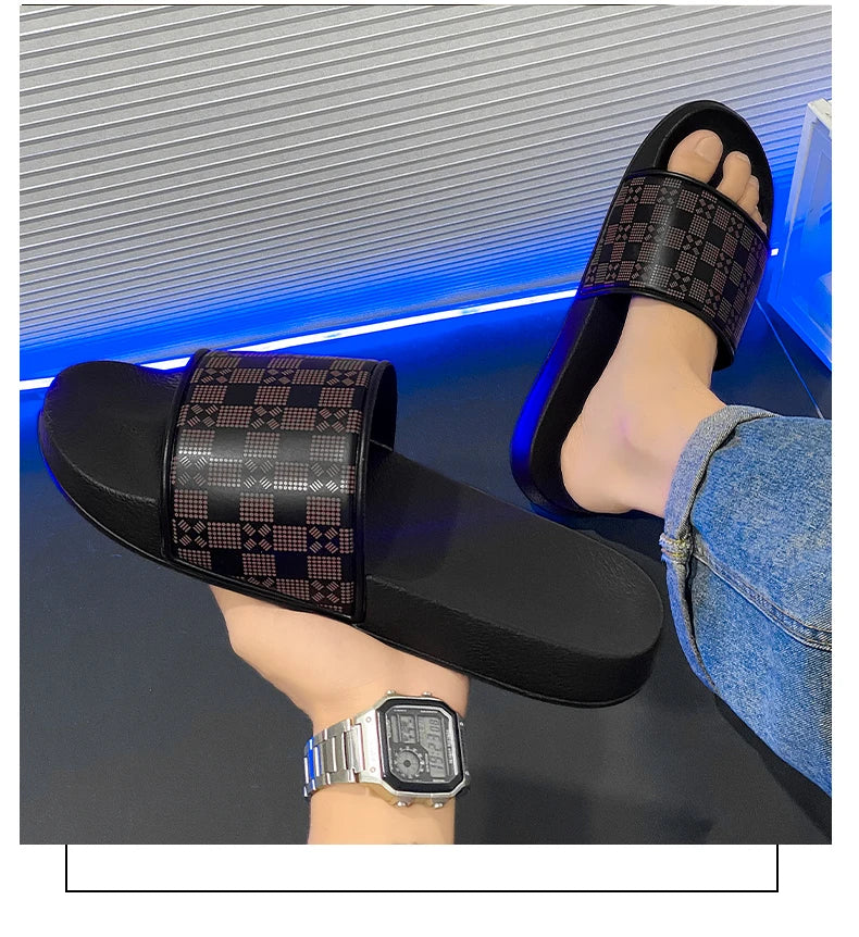 Men's Shoes Man Home Plips Plops Soft Slides Non-slip Slippers Indoor Outdoor EVA  Sandals Beach Garden Sandals Big Size 47 48