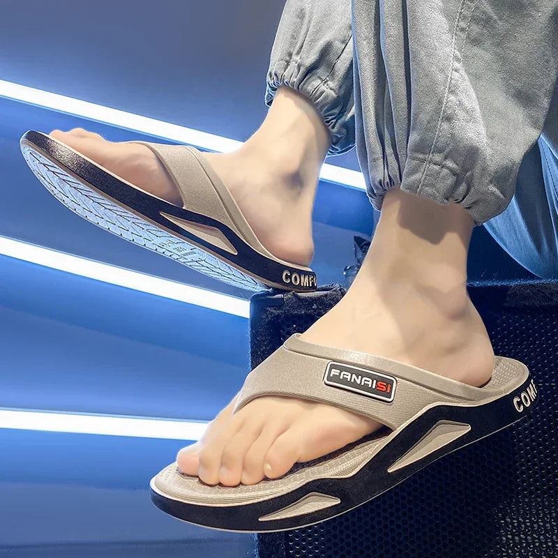 Summer Men's Flip-flops Sports Beach Sandals Men Casual Outdoor Fashion&trend Comfortable Shoes House Flip Flops Home Shoes