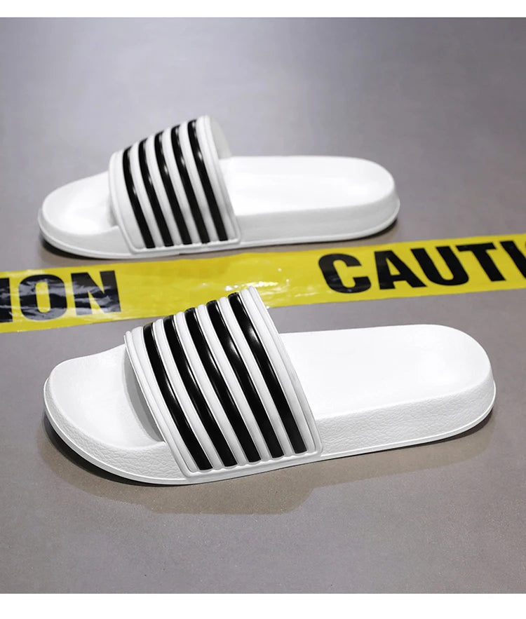 Men's Slides Sandals EVA Foam Comfortable Non-Slip Women's Massage Slippers for Beach Pool House Indoor Outdoor Shower